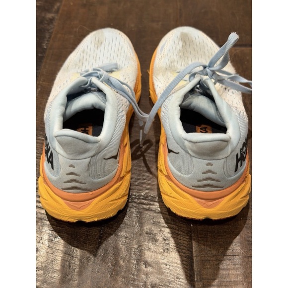 Hoka One One Clifton 8 Womens Running Shoes Gray Athletic Sneakers Size 7.5B - Picture 4 of 8